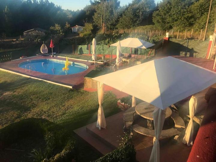 Alojamiento Entero Con Piscina Y Jardin. Ourense Exterior photo